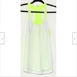 Under Armour Mesh Athletic Tank Top Semi Fitted Sm